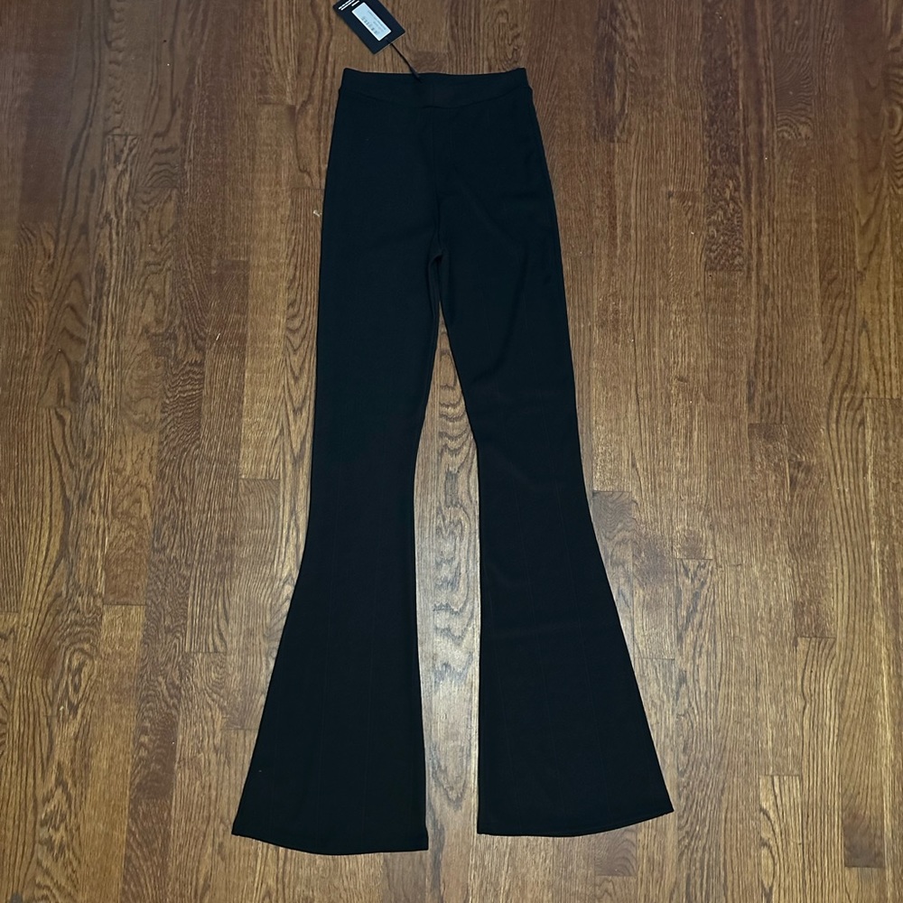 Black flare pants